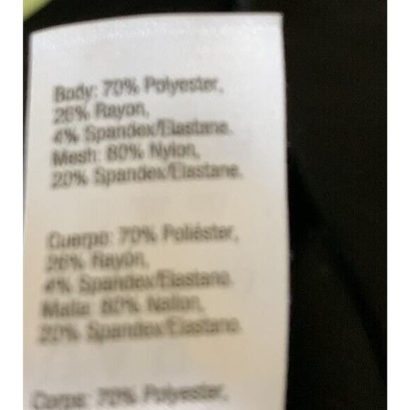 Assets by SPANX Red Hot Label Women's Black Leggings Small Sheer Mesh Basic - Picture 5 of 9